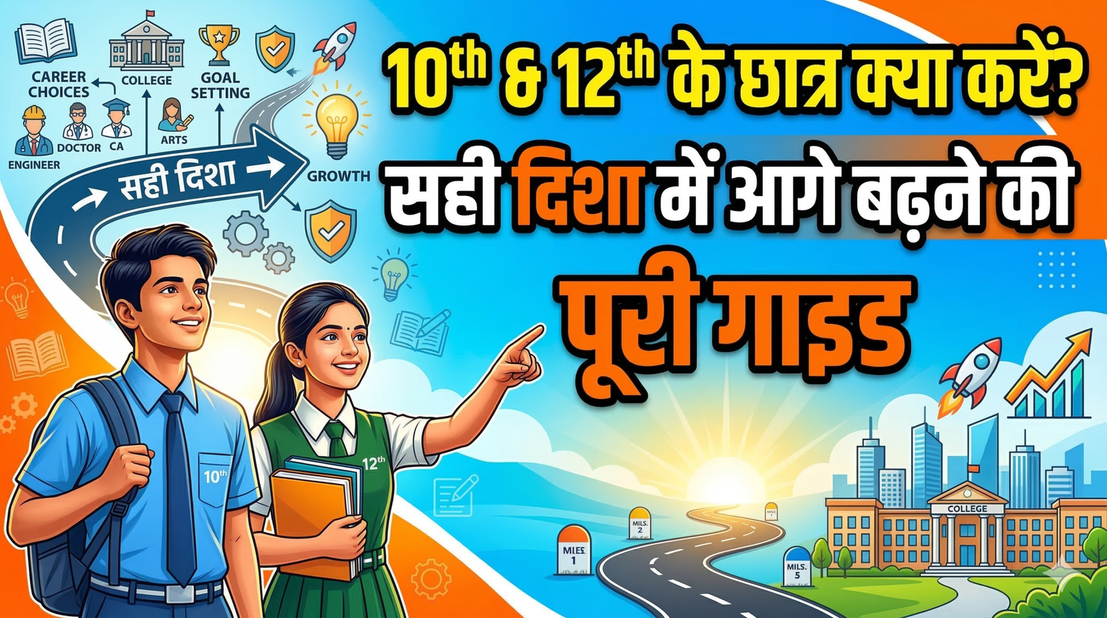 10th और 12th के विद्यार्थियों को क्या करना चाहिए – सही दिशा में आगे बढ़ने की पूरी गाइड